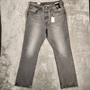 Levi's 501 Jeans Women's 32X30 Original Grey Wash High Rise Straight Leg